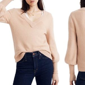NWT: Madewell Cozy Dashwood Sweater in Dusty Shell